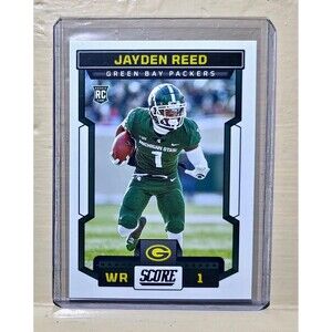 Jayden Reed 2023 Panini NFL #363 Score Rookie Football Card Green Bay Packers